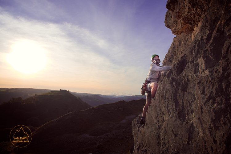 Climbing at Trevor Quarry by Sam Davis Photographer